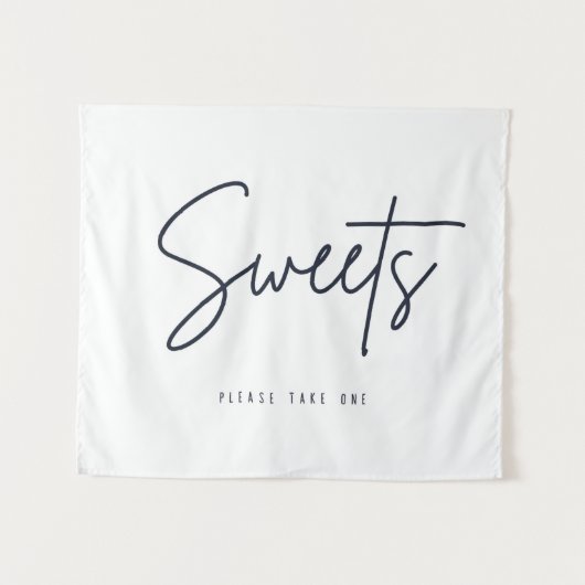 Süßigkeiten Tischuntergrund Eine Desserthochzeit Wandteppich (Vorderseite (Horizontal))