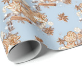 Süßigkeiten und Baby draußen kalt Geschenkpapier (Rolleneckpunkt)