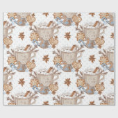 Süßigkeiten und Baby es ist kalt draußen Wrapping  Geschenkpapier (Flach)