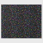 Süßigkeiten und Blasen Geschenkpapier (Flach)