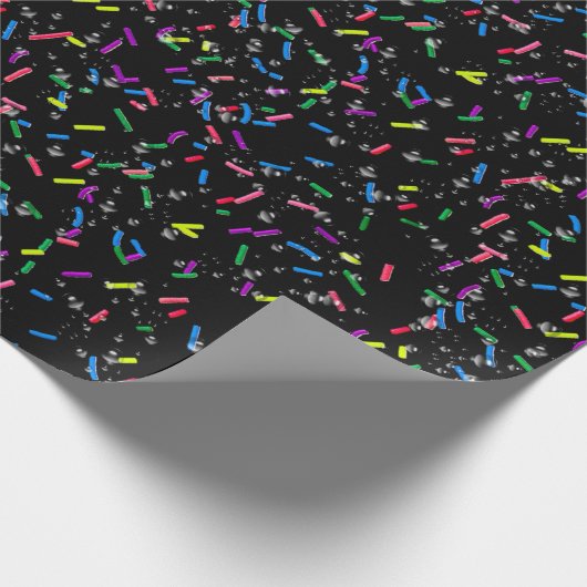 Süßigkeiten und Blasen Geschenkpapier (Ecke)