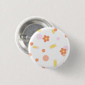 Süßigkeiten und Blumen Button (Vorne & Hinten)