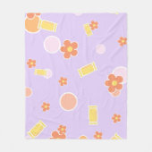 Süßigkeiten und Blumen Fleecedecke (Vorderseite)