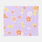 Süßigkeiten und Blumen Fleecedecke (Vorderseite (Horizontal))