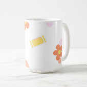 Süßigkeiten und Blumen Kaffeetasse (VorderseiteRechts)