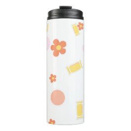 Süßigkeiten und Blumen Thermosbecher