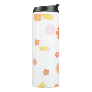 Süßigkeiten und Blumen Thermosbecher