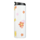 Süßigkeiten und Blumen Thermosbecher (Nach rechts gedreht)
