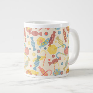 Süßigkeiten und Bonbon-Muster Jumbo-Tasse
