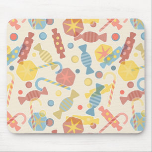 Süßigkeiten und Bonbonmuster Mousepad