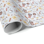Süßigkeiten und Kaffee Geschenkpapier (Rolleneckpunkt)