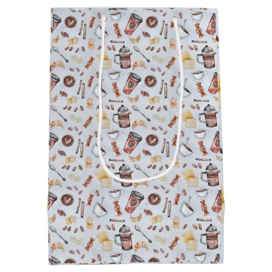 Süßigkeiten und Kaffee Mittlere Geschenktüte (Rückseite)