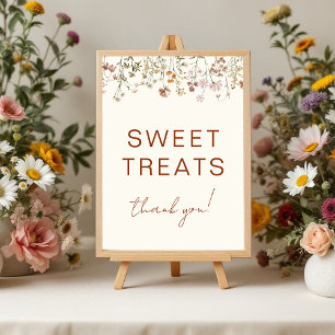 Süßigkeiten und Leckerei Wildblume Terracotta Kind Fotodruck