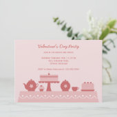 Süßigkeiten und Leckereien am Valentinstag Einladung (Stehend Vorderseite)