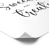 Süßigkeiten und Leckereien Babydusche Poster (Ecke)