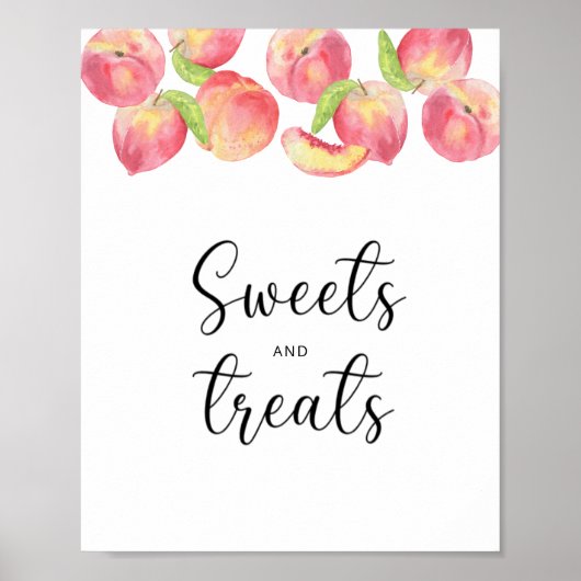 Süßigkeiten und Leckereien Babydusche Poster (Vorne)