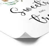 Süßigkeiten und Leckereien Babyduschposter Poster (Ecke)