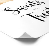 Süßigkeiten und Leckereien Babyduschposter Poster (Ecke)