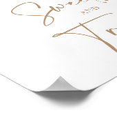 Süßigkeiten und Leckereien Boho Floral Pampas Dusc Poster (Ecke)