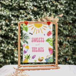 Süßigkeiten und Leckereien Desserts Unterschreiben Poster