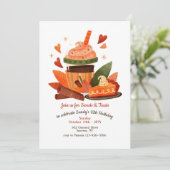 Süßigkeiten und Leckereien  Einladung (Stehend Vorderseite)