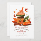 Süßigkeiten und Leckereien  Einladung (Vorne/Hinten)