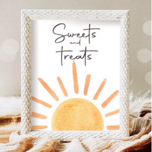 Süßigkeiten und Leckereien Food Boho Sunshine Gebu Poster