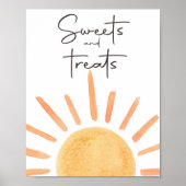 Süßigkeiten und Leckereien Food Boho Sunshine Gebu Poster (Vorne)
