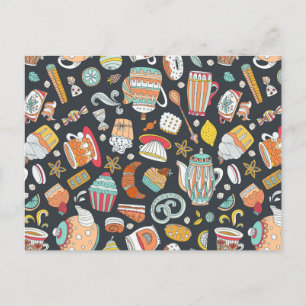 Süßigkeiten und Leckereien Postkarte