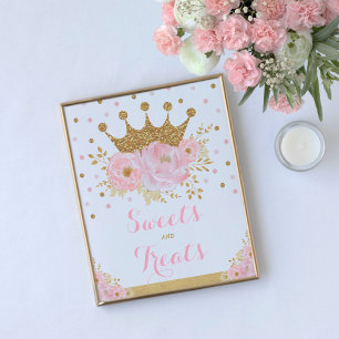 Süßigkeiten und Leckereien Princess Baby Girl Gebu Poster