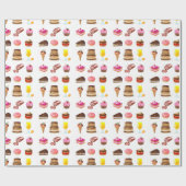 Süßigkeiten und Süßigkeiten Geschenkpapier (Flach)