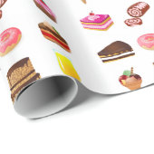 Süßigkeiten und Süßigkeiten Geschenkpapier (Rolleneckpunkt)