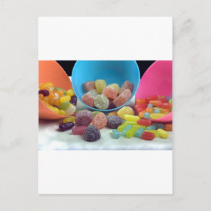 Süßigkeiten und Süßigkeiten Postkarte