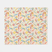 Süßigkeiten und Süßigkeits-Muster Fleecedecke (Vorderseite (Horizontal))