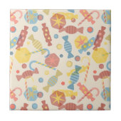 Süßigkeiten und Süßigkeits-Muster Fliese (Vorderseite)