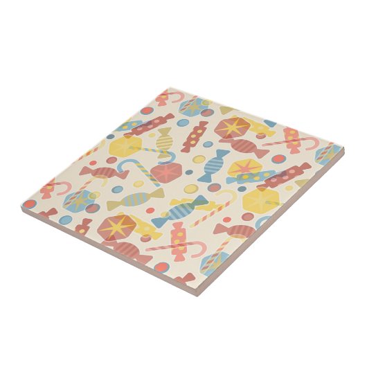 Süßigkeiten und Süßigkeits-Muster Fliese (Seite)