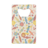 Süßigkeiten und Süßigkeits-Muster Geldkarten Flaschenöffner (Rückseite)