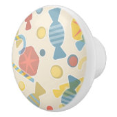 Süßigkeiten und Süßigkeits-Muster Keramikknauf (Rechts)