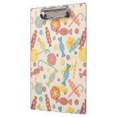 Süßigkeiten und Süßigkeits-Muster Klemmbrett (Links)