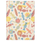 Süßigkeiten und Süßigkeits-Muster Klemmbrett (Rückseite)