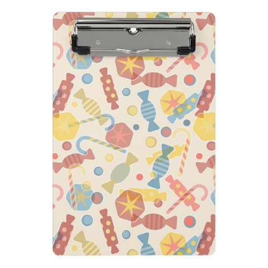 Süßigkeiten und Süßigkeits-Muster Mini Klemmbrett (Vorderseite)