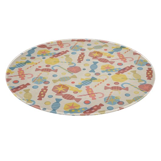 Süßigkeiten und Süßigkeits-Muster Schneidebrett (Ecke)