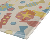 Süßigkeiten und Süßigkeits-Muster Schneidebrett (Ecke)