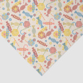 Süßigkeiten und Süßigkeits-Muster Seidenpapier (Ausschnitt)
