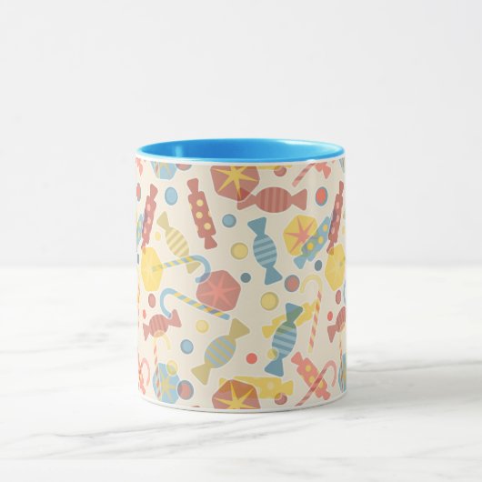 Süßigkeiten und Süßigkeits-Muster Tasse (Zentrum)