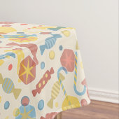 Süßigkeiten und Süßigkeits-Muster Tischdecke (Beispiel)