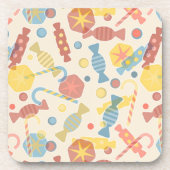 Süßigkeiten und Süßigkeits-Muster Untersetzer (Vorderseite)