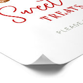 Süßigkeiten Weihnachtsfeier Schild (Ecke)