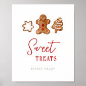 Süßigkeiten Weihnachtsfeier Schild (Vorne)