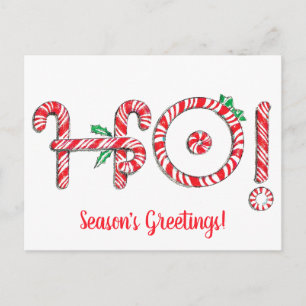 Süßigkeiten-Weihnachtsmann Ho! Ho! Ho! Niedliches  Postkarte